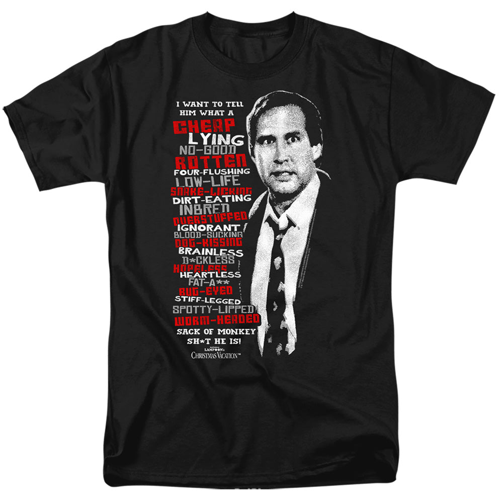 Christmas Vacation Profanities Mens T Shirt Black Officially Licensed