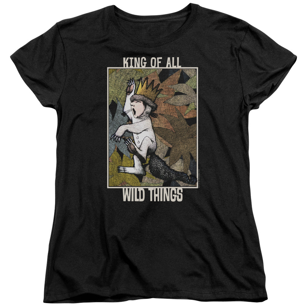 Where The Wild Things Are King Of All Wild Things Womens T Shirt Black Officially Licensed