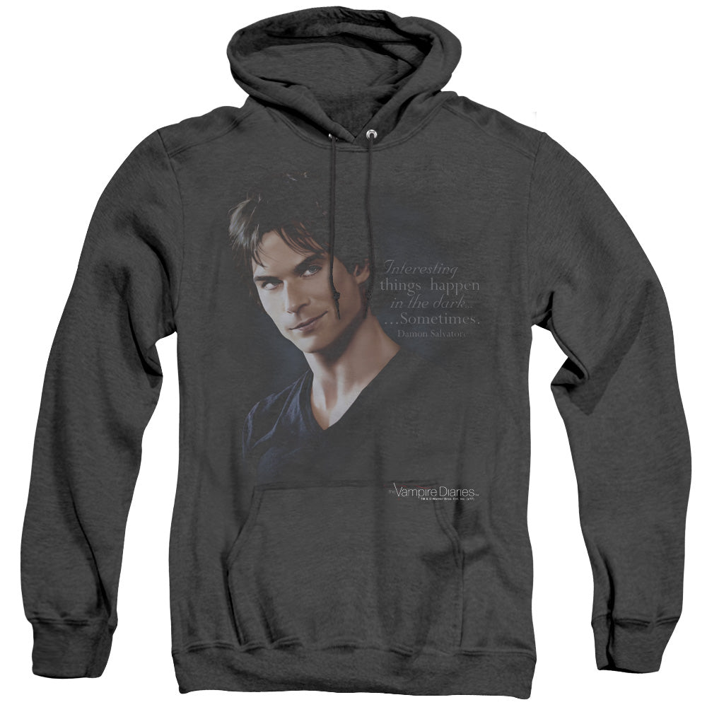 Vampire Diaries Sometimes Mens Heather Hoodie Black Officially Licensed