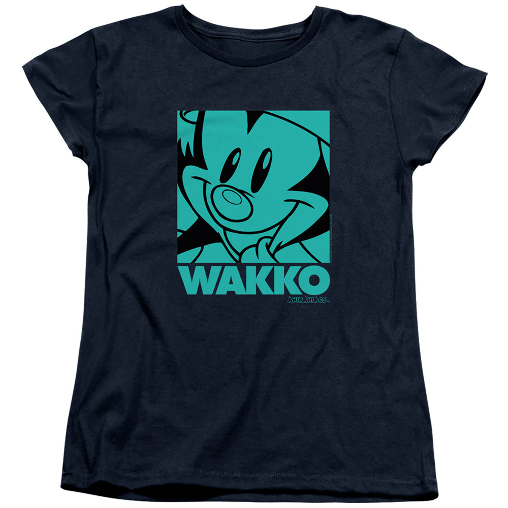 Animaniacs Pop Wakko Womens T Shirt Navy Blue Officially Licensed
