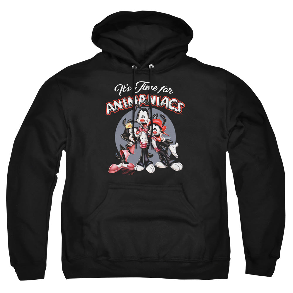 Animaniacs Its Time For Mens Hoodie Black Officially Licensed