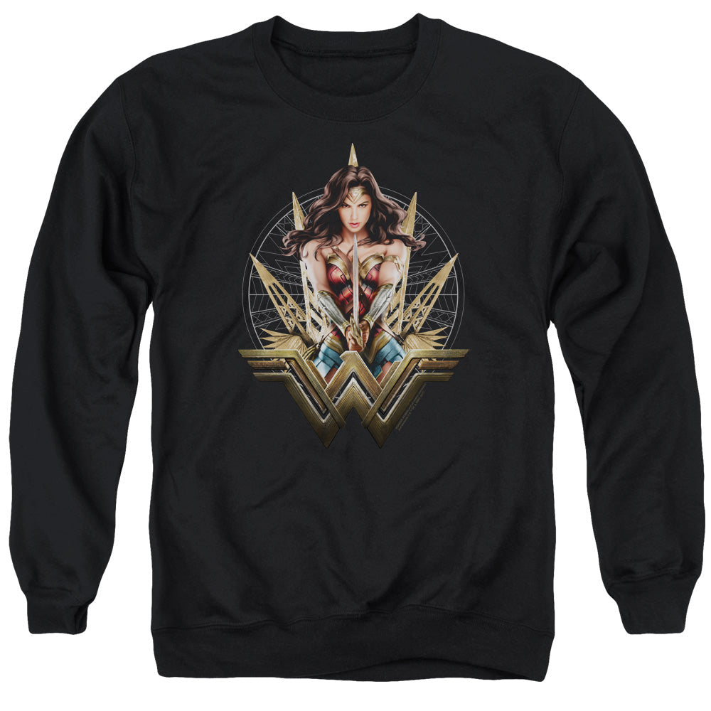 Wonder Woman Movie Wonder Blades Mens Crewneck Sweatshirt Black Officially Licensed