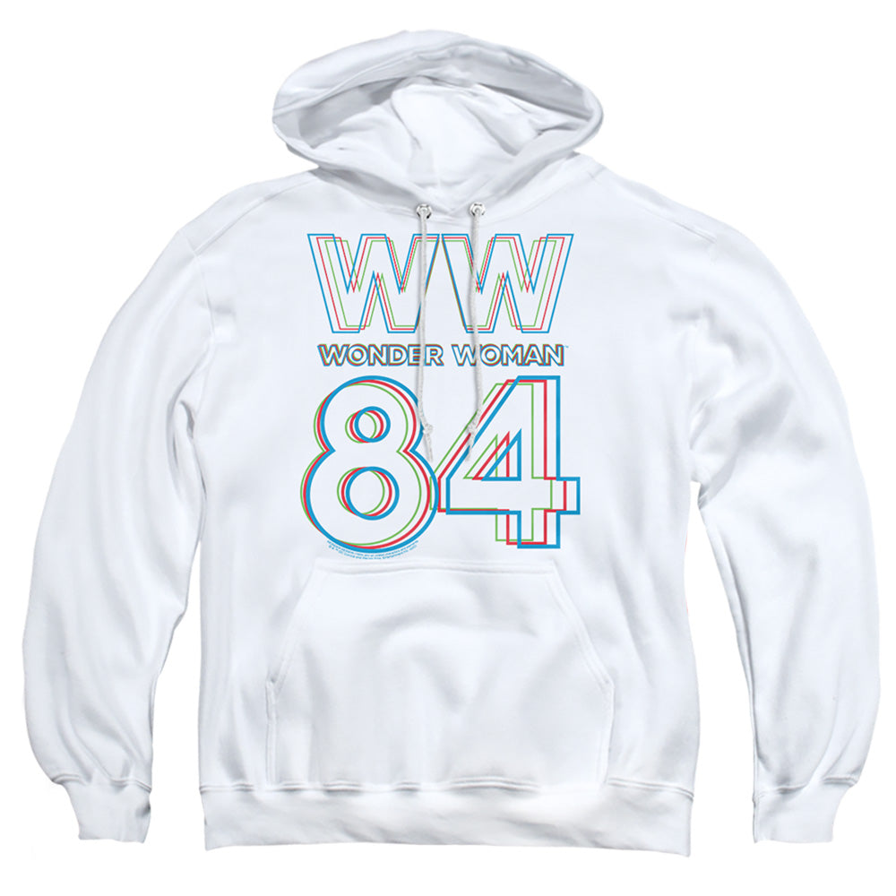 Wonder Woman 84 3D Hype Logo Mens Hoodie White Officially Licensed