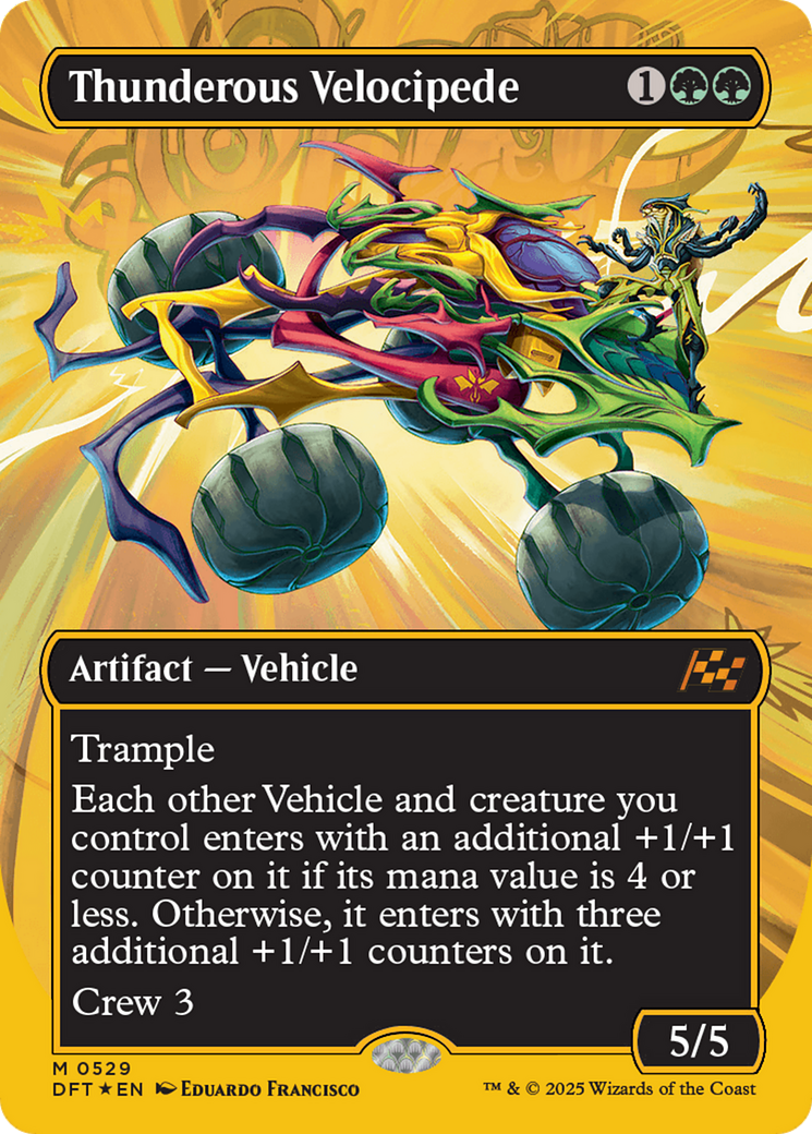 Thunderous Velocipede (DFT-529) - Aetherdrift (Borderless) Foil