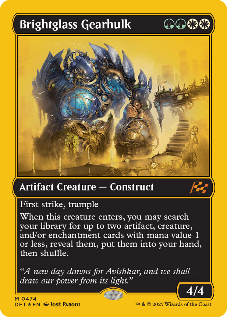Brightglass Gearhulk (DFT-474) - Aetherdrift Foil