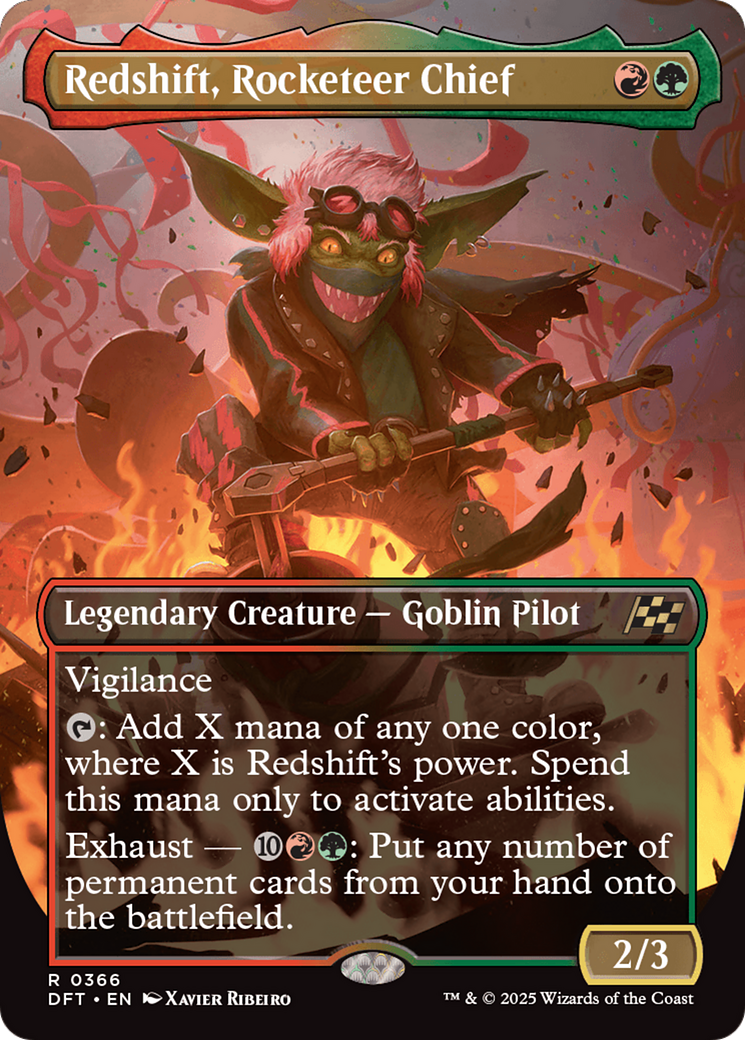 Redshift, Rocketeer Chief (DFT-366) - Aetherdrift (Borderless) Foil