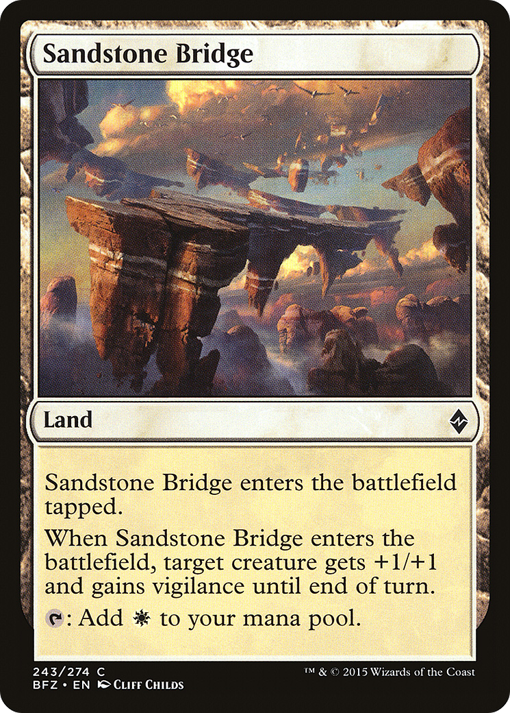 Sandstone Bridge (BFZ-243) - Battle for Zendikar