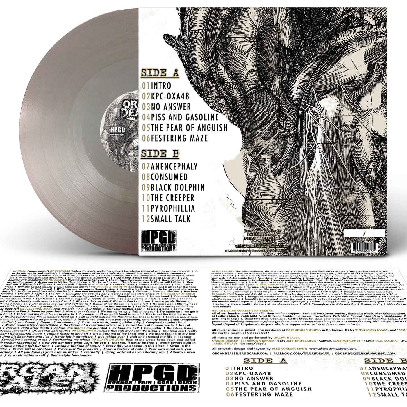 ORGAN DEALER - Visceral Infection LP (Metallic Silver) LTD To 141 [New]