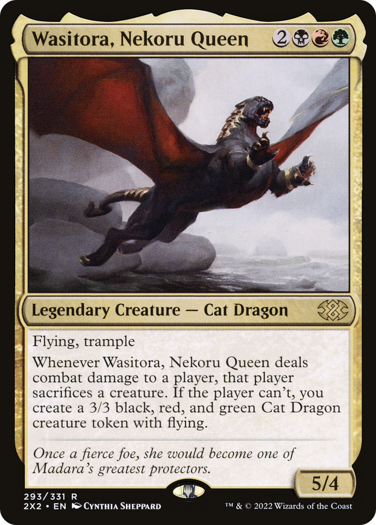Wasitora, Nekoru Queen (2X2-293) - Double Masters 2022 Foil