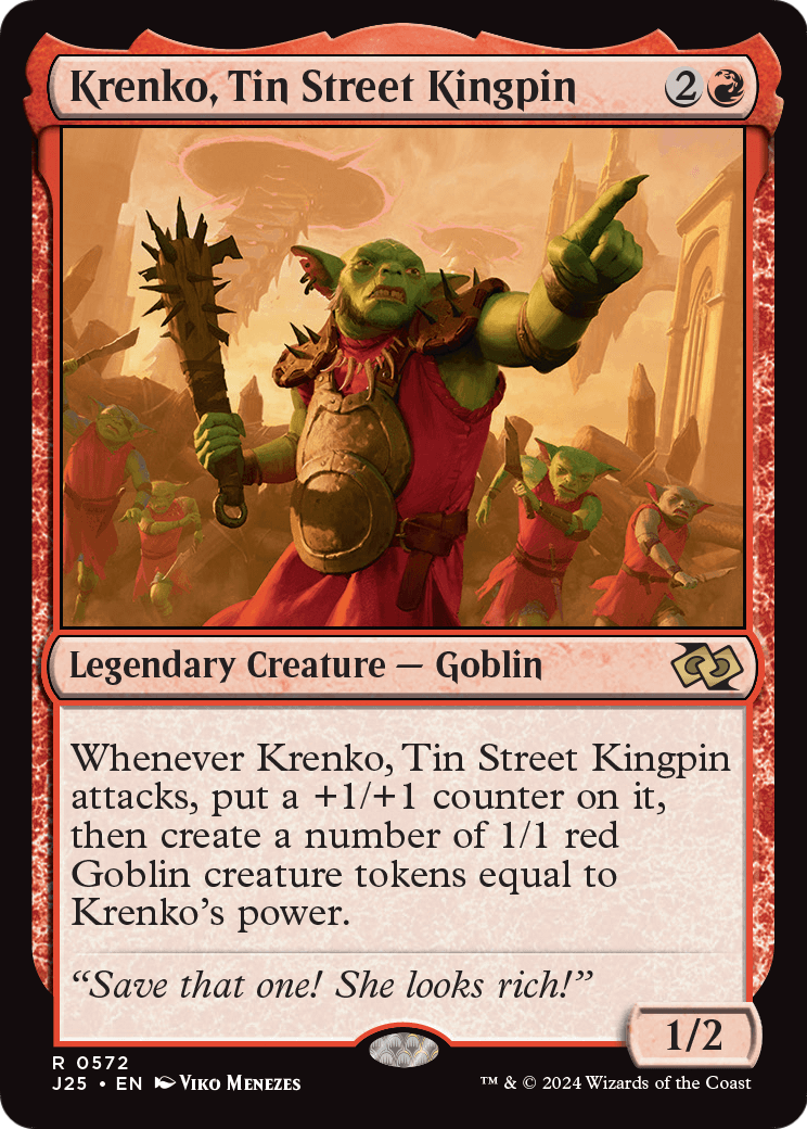 Krenko, Tin Street Kingpin (J25-572) - Foundations Jumpstart