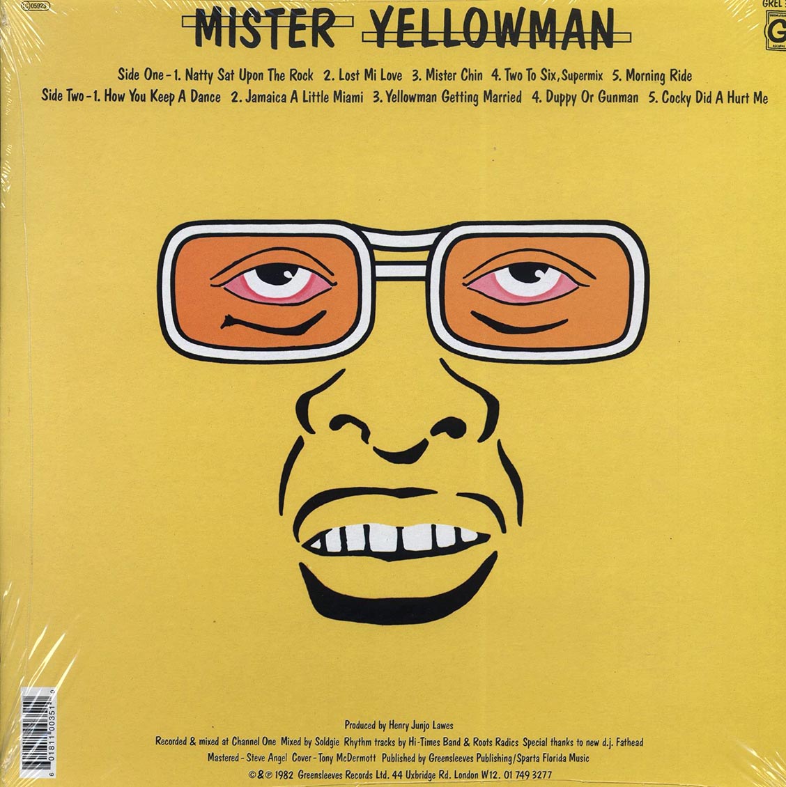 Yellowman - Mister Yellowman [New Vinyl Record LP]
