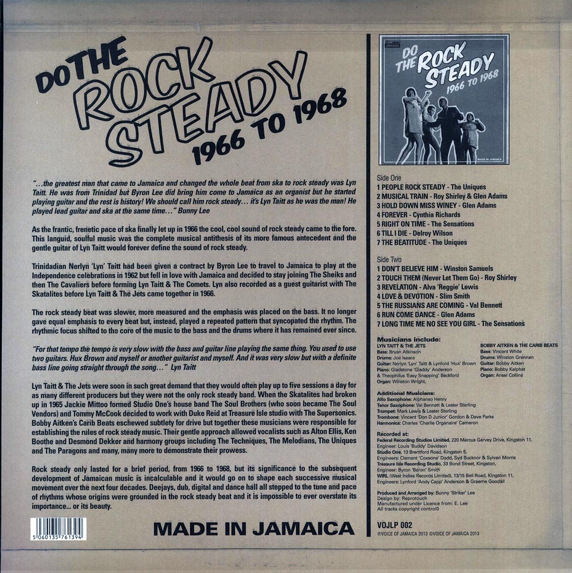 Uniques, The Sensations, Delroy Wilson, Etc. - Do The Rock Steady: 1966-1968 (180g) [New Vinyl LP]