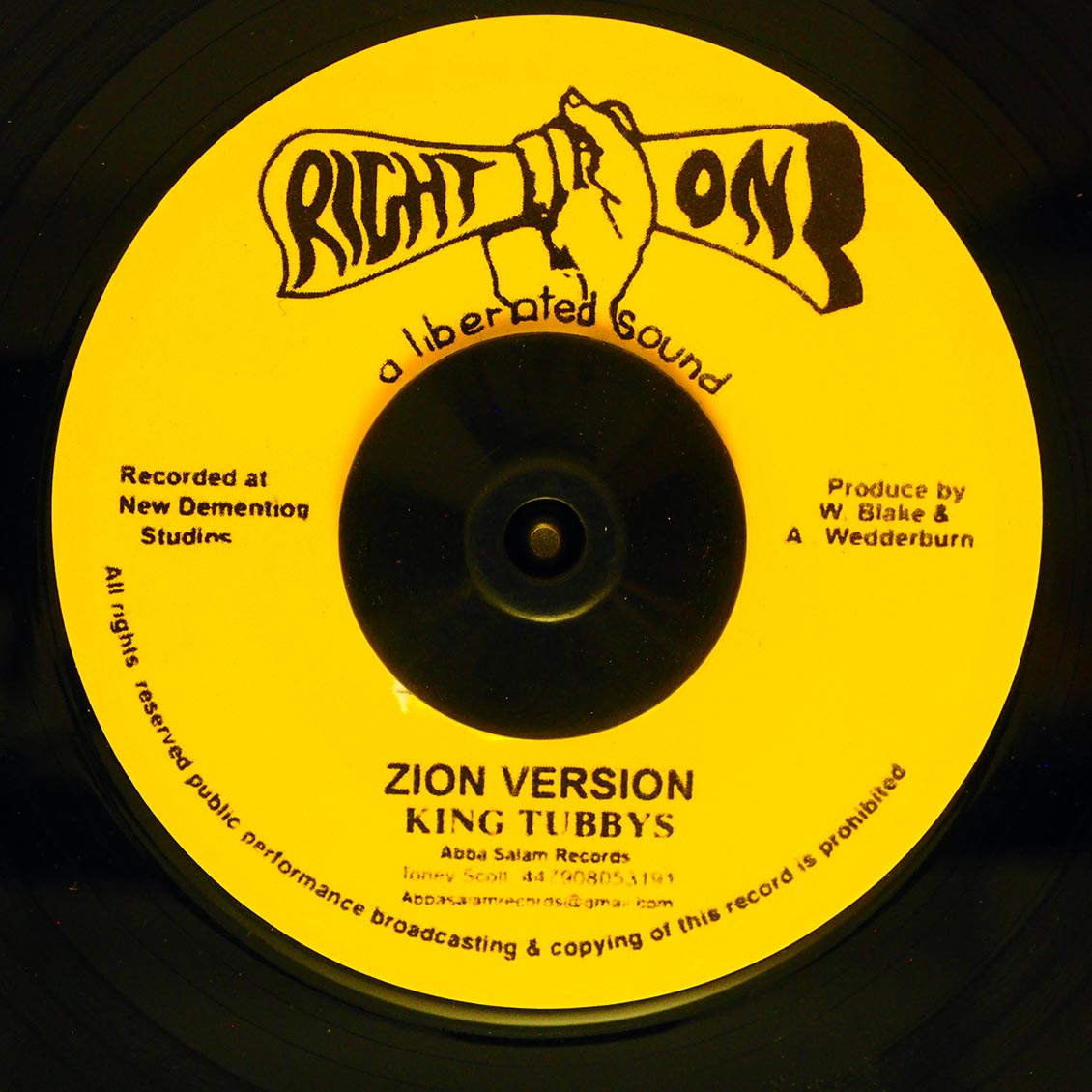I Kong - Zion Come Home  /  King Tubby - Zion Version [New Vinyl 7"]