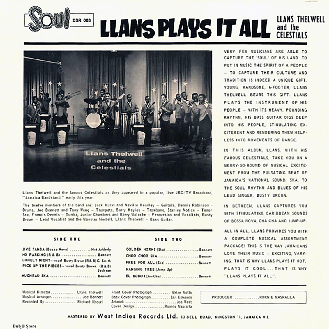 Llans Thelwell & The Celestials - Llans Plays It All (Japan) (Japan press) [New Vinyl LP]