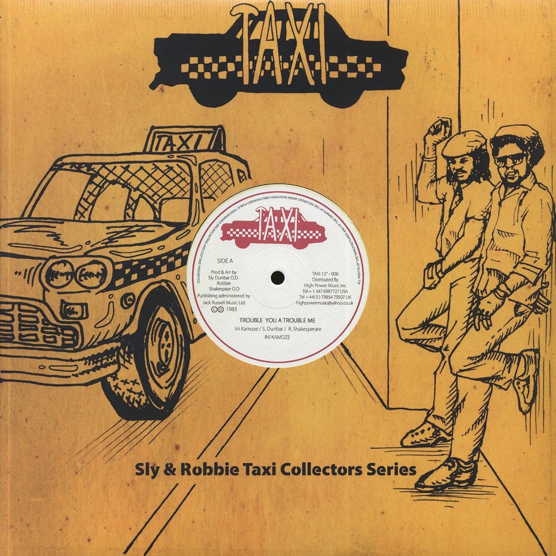 Ini Kamoze - Trouble You A Trouble Me  /  Sly & Robbie - Trouble You A Trouble Me Dub [New]