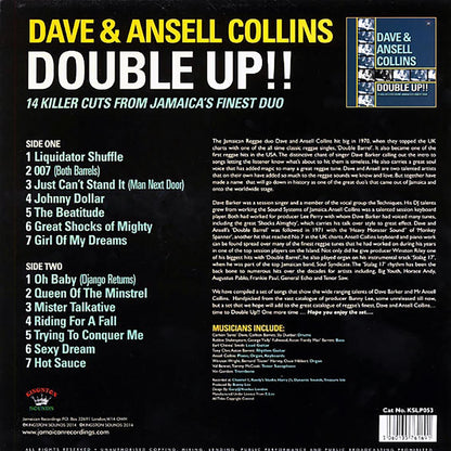 Dave & Ansel Collins - Double Up!! 18 Killer Cuts From Jamaica's Finest Duo (180g) [New Vinyl LP]