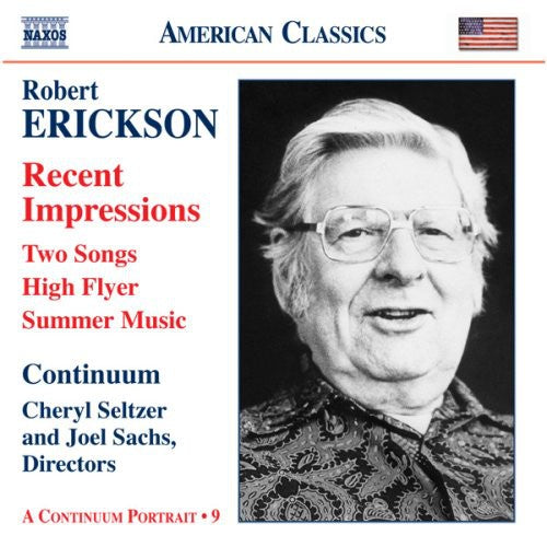 R. ERICKSON - Orchestral Chamber & Vocal Music Music CD