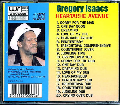 Gregory Isaacs - Heartache Avenue (20 tracks) [New CD]