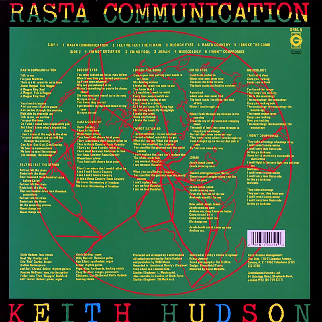 Keith Hudson - Rasta Communication [New] [New Vinyl]