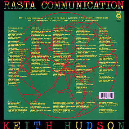 Keith Hudson - Rasta Communication [New] [New Vinyl]