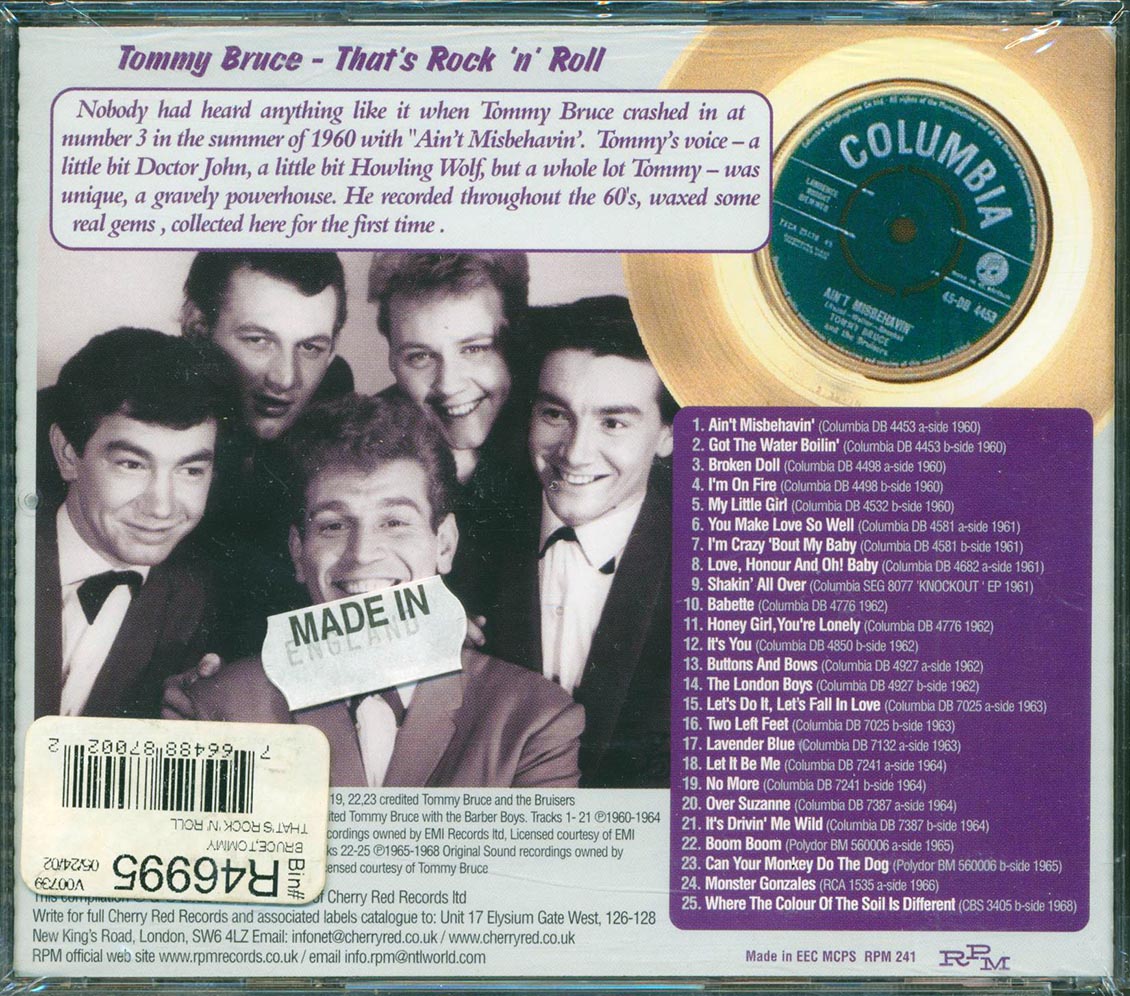 Tommy Bruce & The Bruisers - That's Rock 'N' Roll: The Definitive Collection [New CD]
