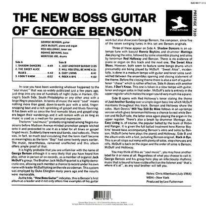 George Benson, Jack McDuff Quartet - The New Boss Guitar Of George Benson [New Vinyl LP]