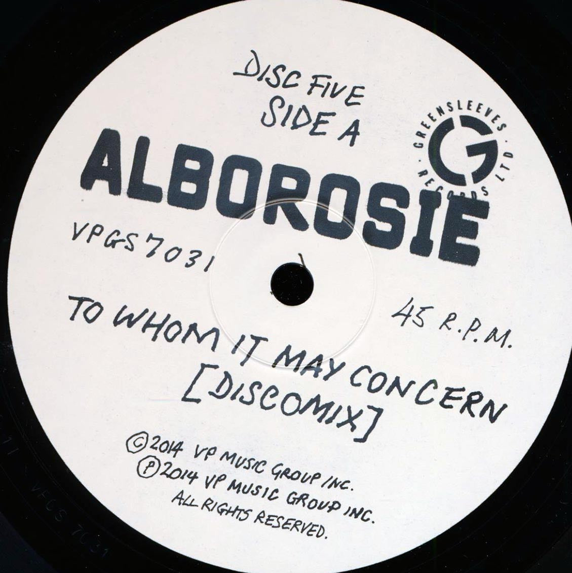 Alborosie - To Whom It May Concern (Extended Mix)  /  Alborosie - Shut Your Mouth (Extended Mix) [New]