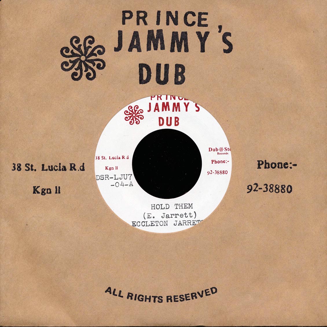 Eccleton Jarrett - Hold Them  /  Super Power Band - Hold Them Version (Japan) [New Vinyl Record 7" Single]