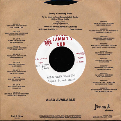 Eccleton Jarrett - Hold Them  /  Super Power Band - Hold Them Version (Japan) [New Vinyl 7"]