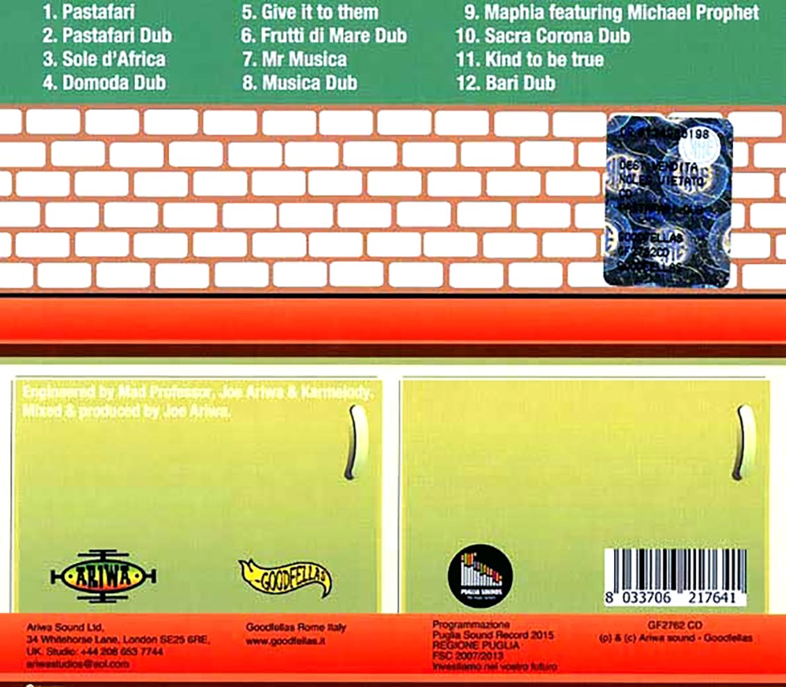Missfritty, Joe Ariwa - Pasta Fari Dub [New CD]