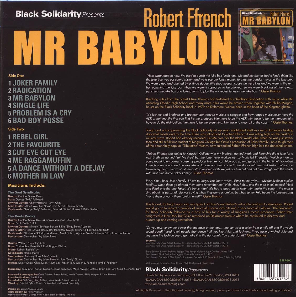 Robert Ffrench - Mr. Babylon (180g) [New Vinyl LP]