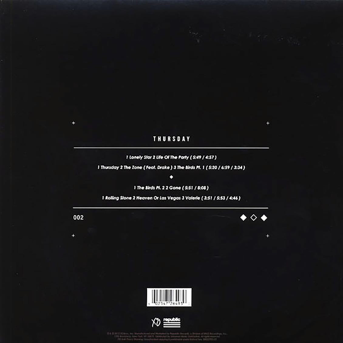The Weeknd - Thursday (2xLP) [New Vinyl LP]