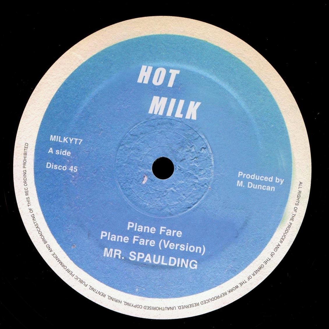 Mr. Spaulding - Plane Fare; Roots Radics - Version  /  Mr. Spaulding - Fantastic; Roots Radics - Version (rhythm: "Hi Fashion") [New]