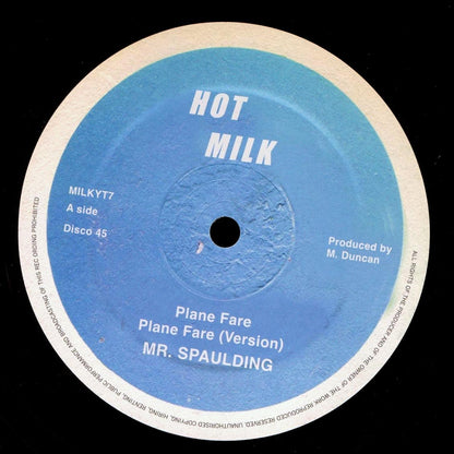 Mr. Spaulding - Plane Fare; Roots Radics - Version  /  Mr. Spaulding - Fantastic; Roots Radics - Version (rhythm: "Hi Fashion") [New Vinyl 12"]