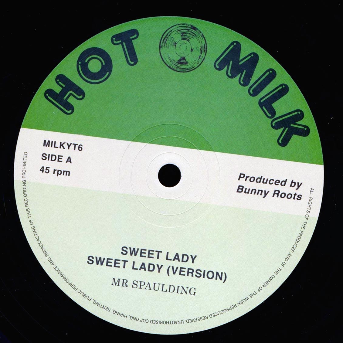 Mr. Spaulding - Sweet Lady; Roots Radics - Version  /  Mr. Spaulding - Vision; Roots Radics - Version [New Vinyl Record 12" Single]