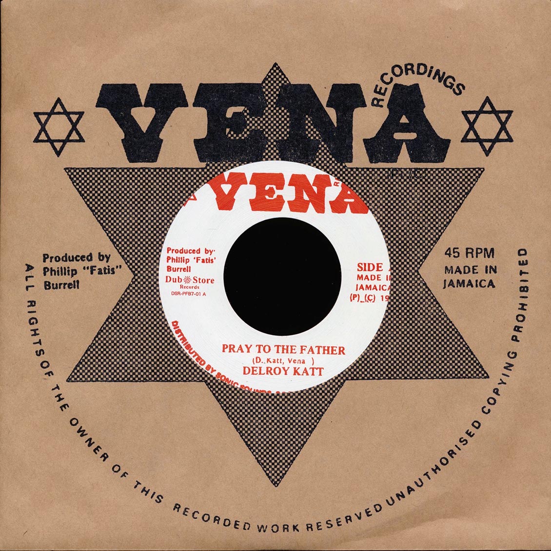Delroy Katt - Pray To The Father  /  Version (Japan) (Japan press) [New Vinyl Record 7" Single]