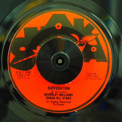 Beverley Williams - Sufferation  /  Shaka All Stars - Jam Tone Dub (UK press) [New Vinyl 7"]