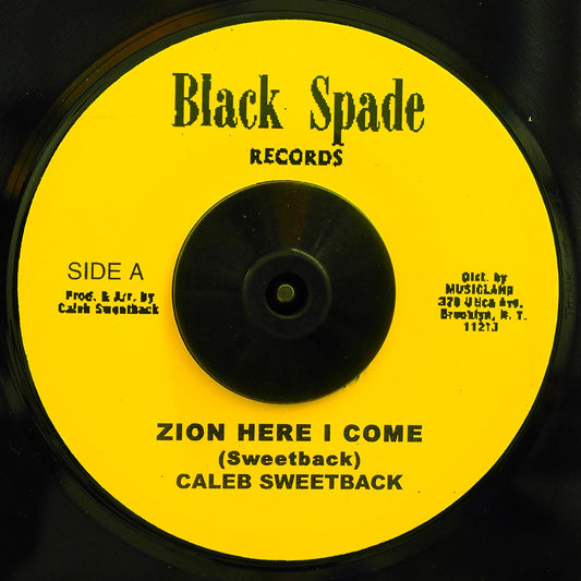 Caleb Sweetback - Zion Here I Come  /  Al Moodie - Think It Over (UK press) [New] [New Vinyl 7"]