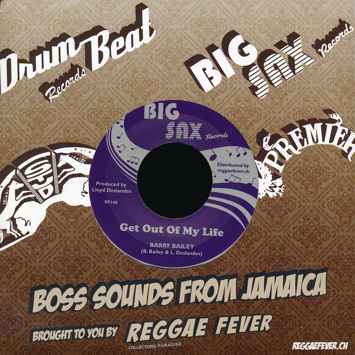 Barry Bailey - Get Out Of My Life  /  Barry Bailey - Get Out Of My Life Version [New Vinyl 7"]