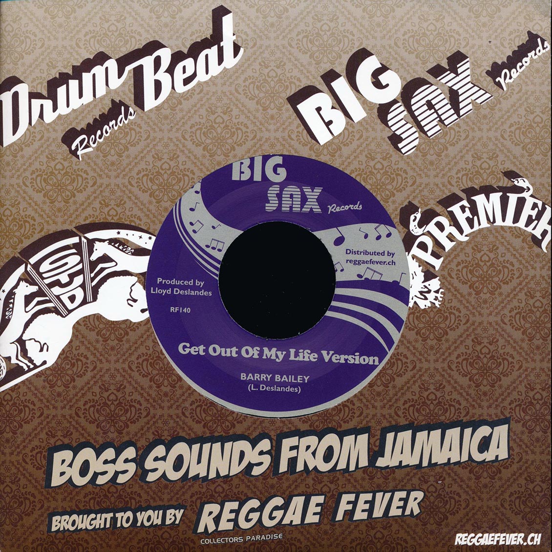 Barry Bailey - Get Out Of My Life  /  Barry Bailey - Get Out Of My Life Version [New Vinyl 7"]