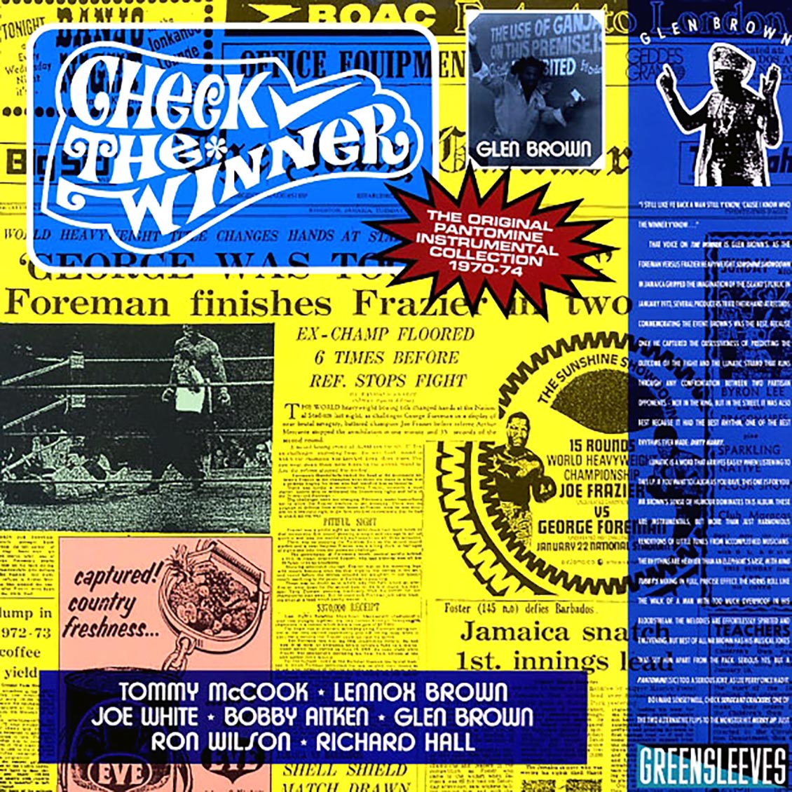 Glen Brown - Check The Winner: The Original Pantomine Instrumental Collection 1970-74 [B] [New Vinyl Record LP]
