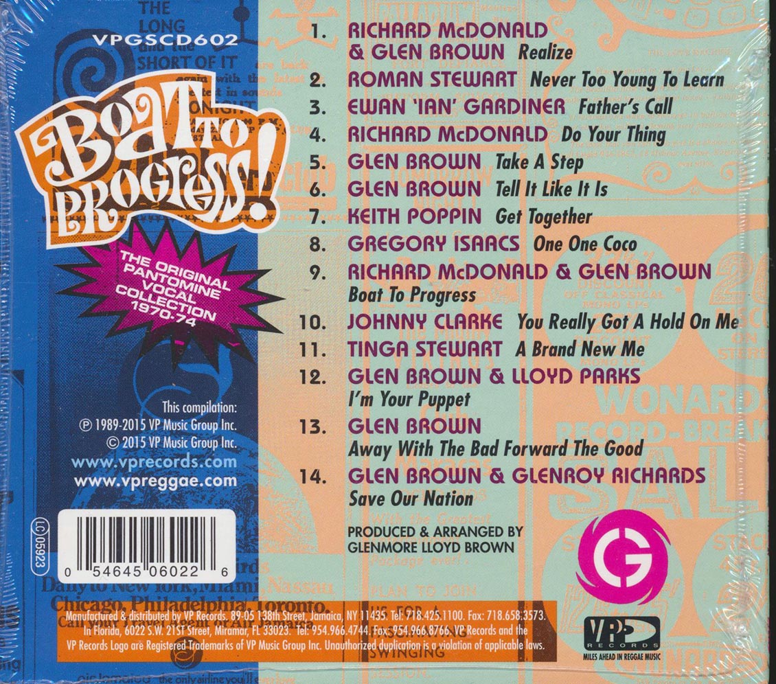 Various - Boat To Progress: The Original Pantomine Vocal Collection 1970-74 [New CD]