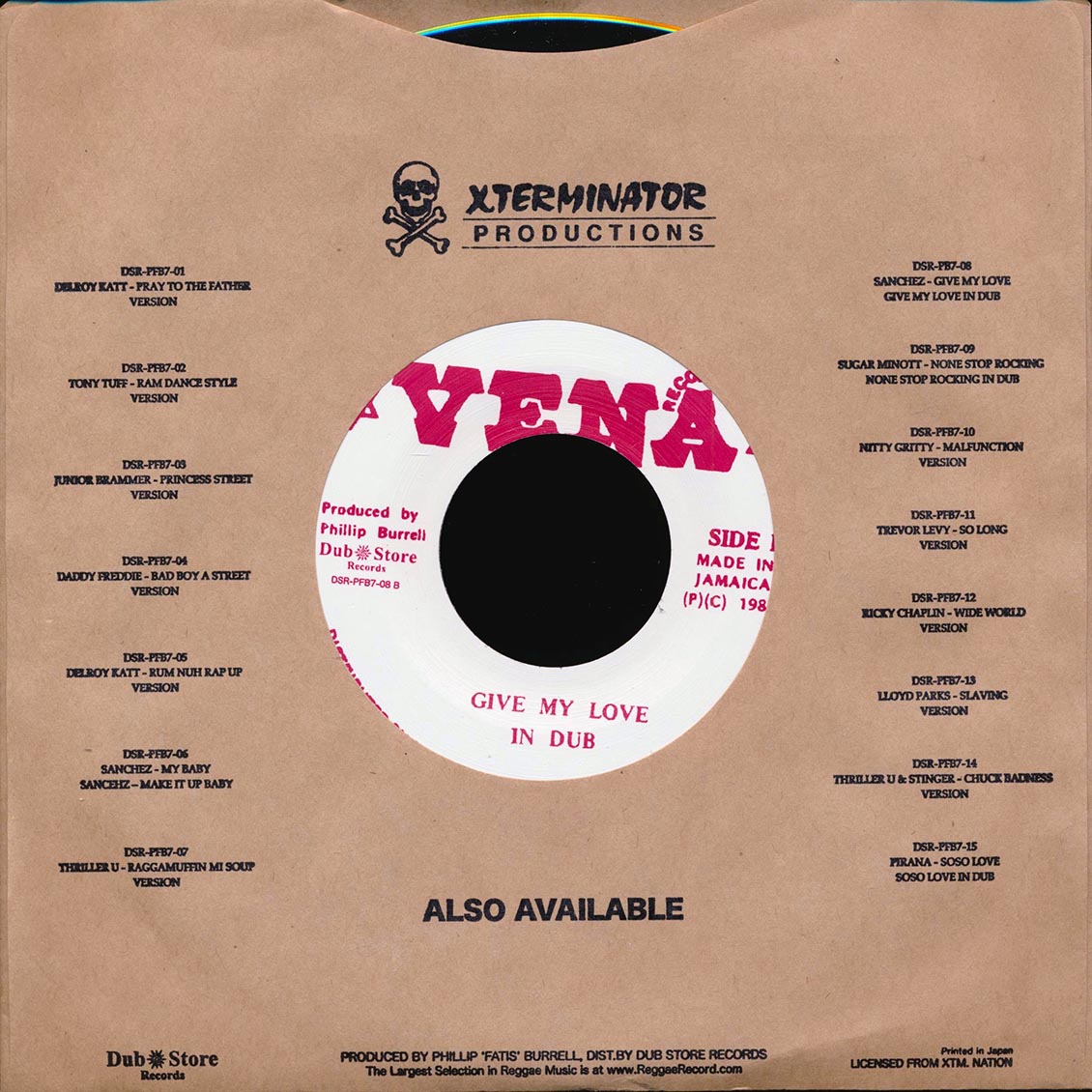 Sanchez - Give My Love  /  Version (Japan) (Japan press) [New Vinyl 7"]