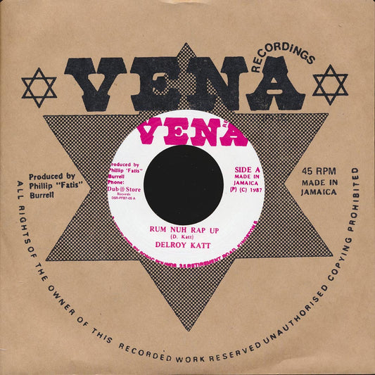 Delroy Katt - Rum Nuh Rap Up  /  Version (Japan) (Japan press) [New Vinyl Record 7" Single]