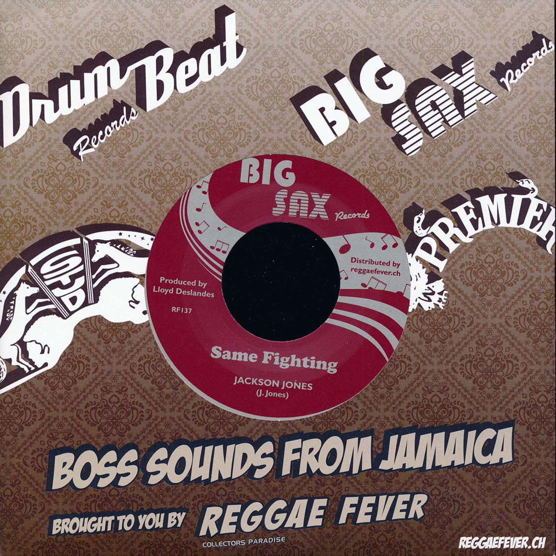 Jackson Jones - Same Fighting  /  Version [New Vinyl Record 7" Single]