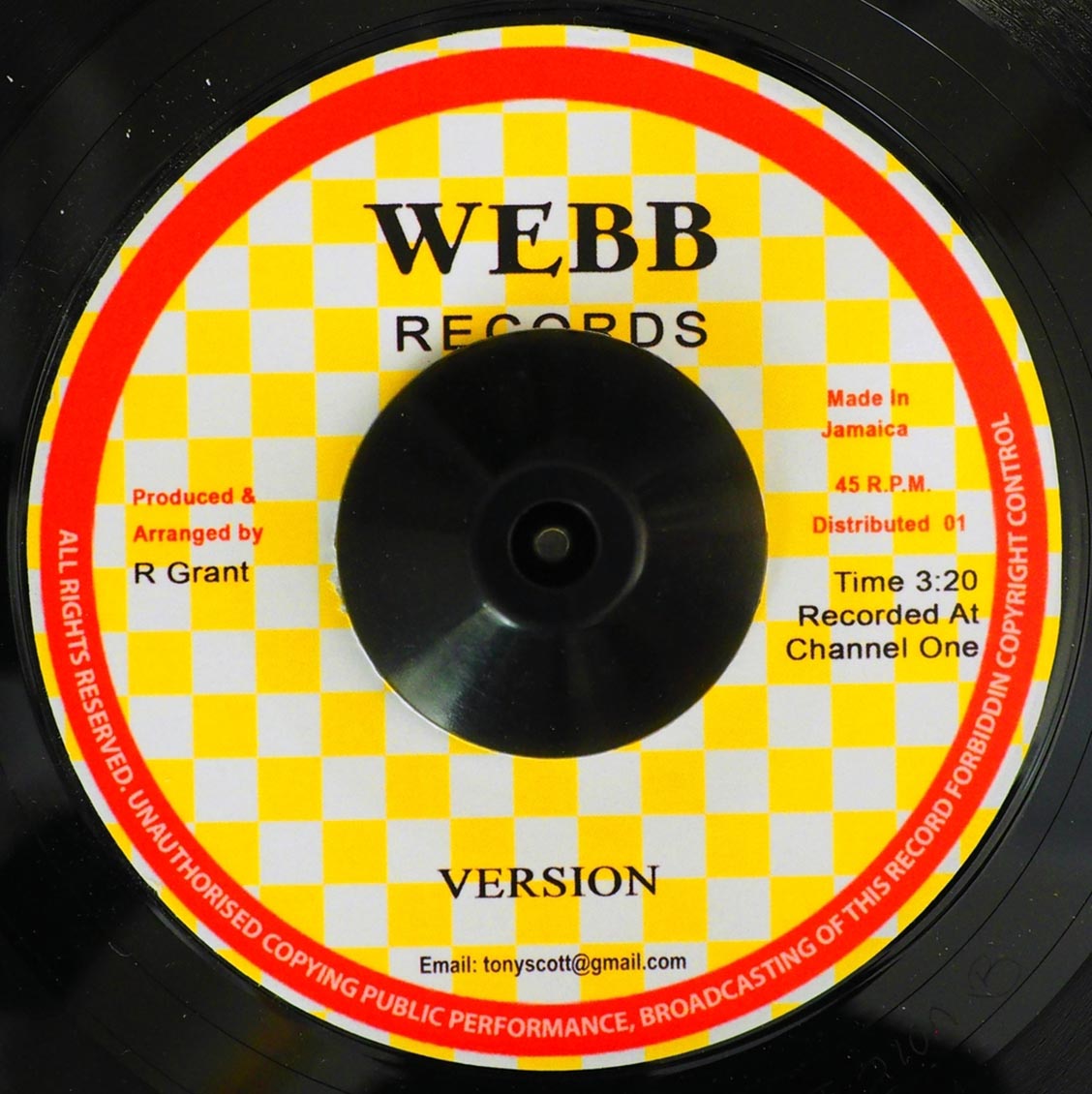 Rupert Grant - Mount Zion  /  Version [New Vinyl 7"]