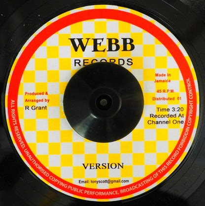 Rupert Grant - Mount Zion  /  Version [New Vinyl 7"]