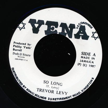 Trevor Levy - So Long  /  Version (Japan) [New Vinyl 7"]