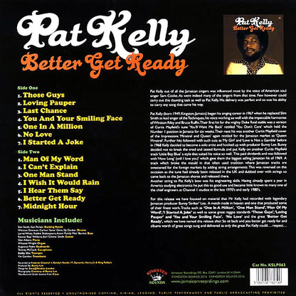 Pat Kelly - Better Get Ready (180g) [New Vinyl LP]