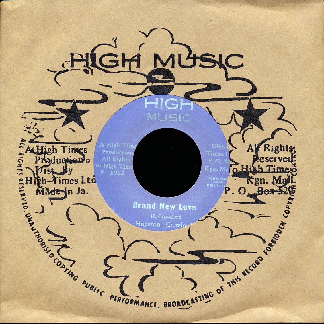 Hopeton Crawford - Brand New Love  /  High Times Players - Brand New Dub (Japan) (Japan press) [New Vinyl Record 7" Single]